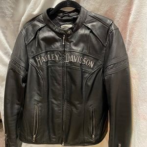 Harley leather riding jacket